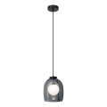 Zambelis 22051 - Lampada a sospensione con cavo 1xG9/5W/230V Ø 18 cm nero