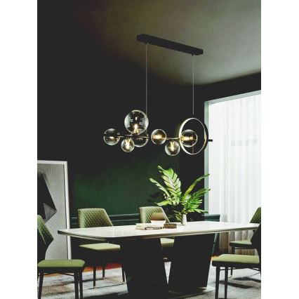 Zambelis 22063 - Lampadario a sospensione con filo LED dimmerabile LED/14W + 7xG9/7W/230V