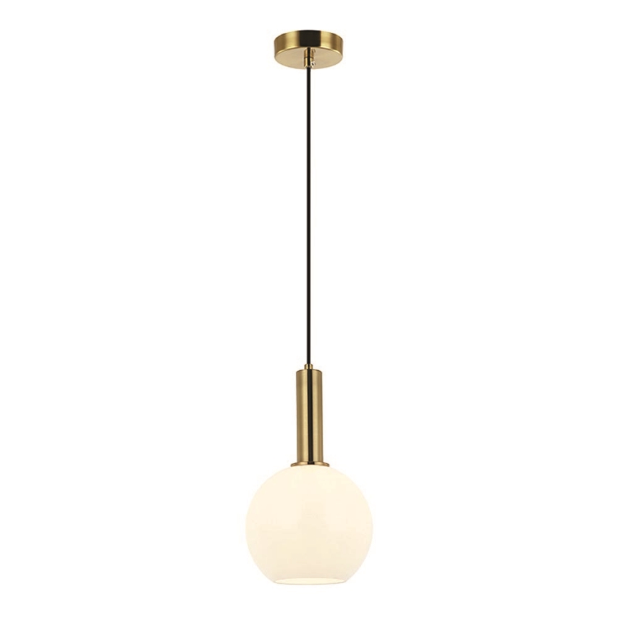 Zambelis 22071 - Lampadario a sospensione con filo 1xE27/40W/230V diametro 20 cm oro