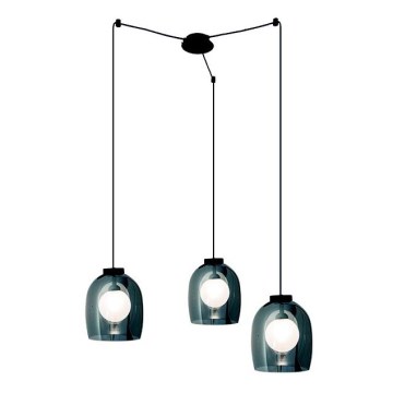Zambelis 22145 - Lampadario a sospensione con filo 3xG9/5W/230V ragno nero