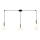 Zambelis 22151 - Lampadario a sospensione con filo 3xE27/40W/230V ragno oro