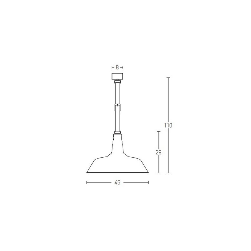 Zambelis 22225 - Lampadario a sospensione con filo 1xE27/40W/230V