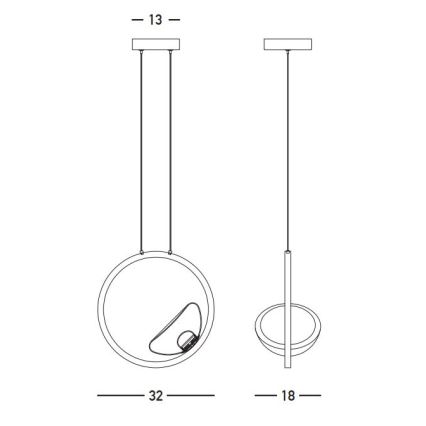 Zambelis 23028 - Lampadario a sospensione con filo LED dimmerabile LED/7W/230V 3000K oro