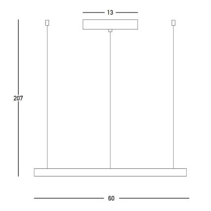 Zambelis 23032 - Lampadario a sospensione con filo LED dimmerabile LED/28W/230V 3000K diametro 60 cm oro