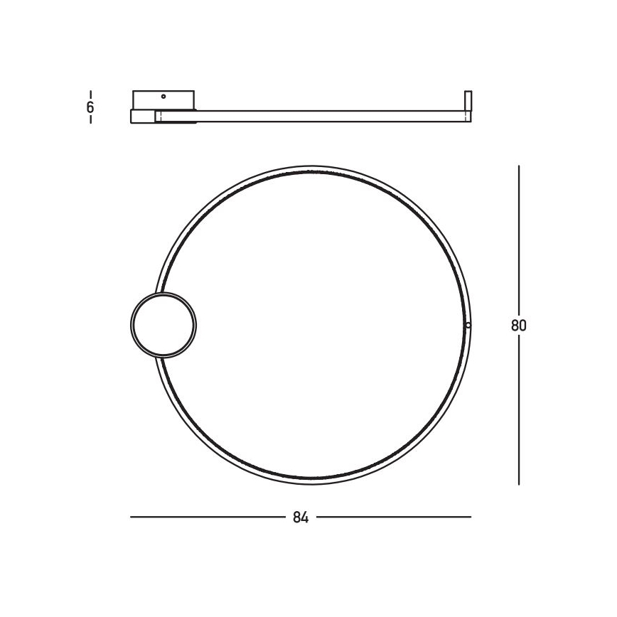 Zambelis 23097 - Lampada da soffitto dimmerabile a LED LED/32W/230V 3000K diam. 80 cm oro