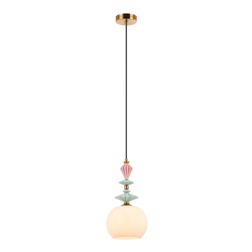 Zambelis A22079 - Paralume di ricambio per lampadario Ø 21 cm bianco