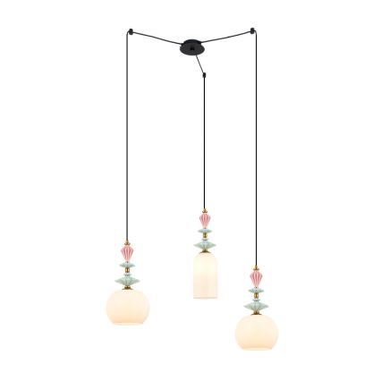 Zambelis A22079 - Paralume di ricambio per lampadario Ø 21 cm bianco