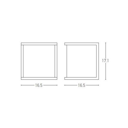 Zambelis E127 - Applique da esterno 1xE27/18W/230V IP54 antracite