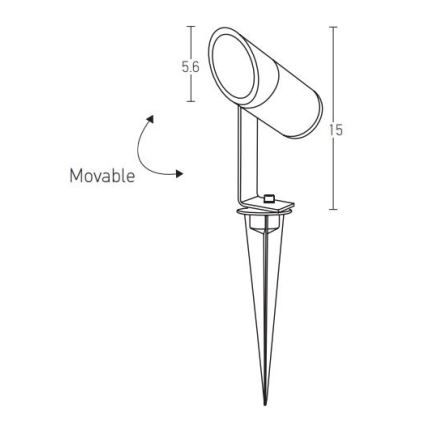 Zambelis E152 - Lampada LED da esterno LED/7W/230V IP65 antracite