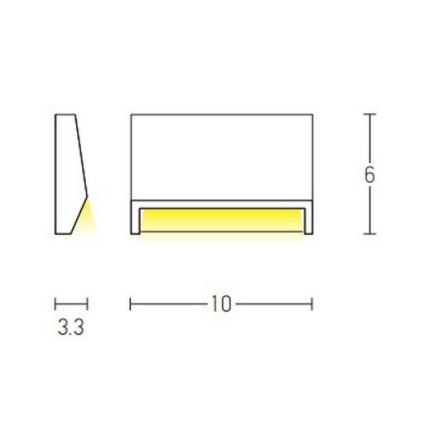 Zambelis E181 - Illuminazione scale LED da esterno LED/1,5W/230V IP54 antracite