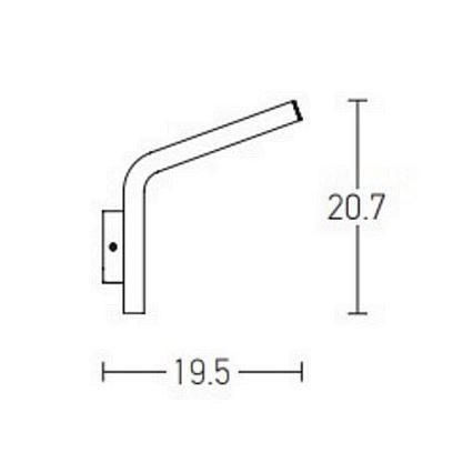 Zambelis E205 - Applique a LED da esterno LED/10W/230V IP54 antracite