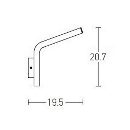 Zambelis E205 - Lampada da parete LED da esterno LED/10W/230V IP54 antracite