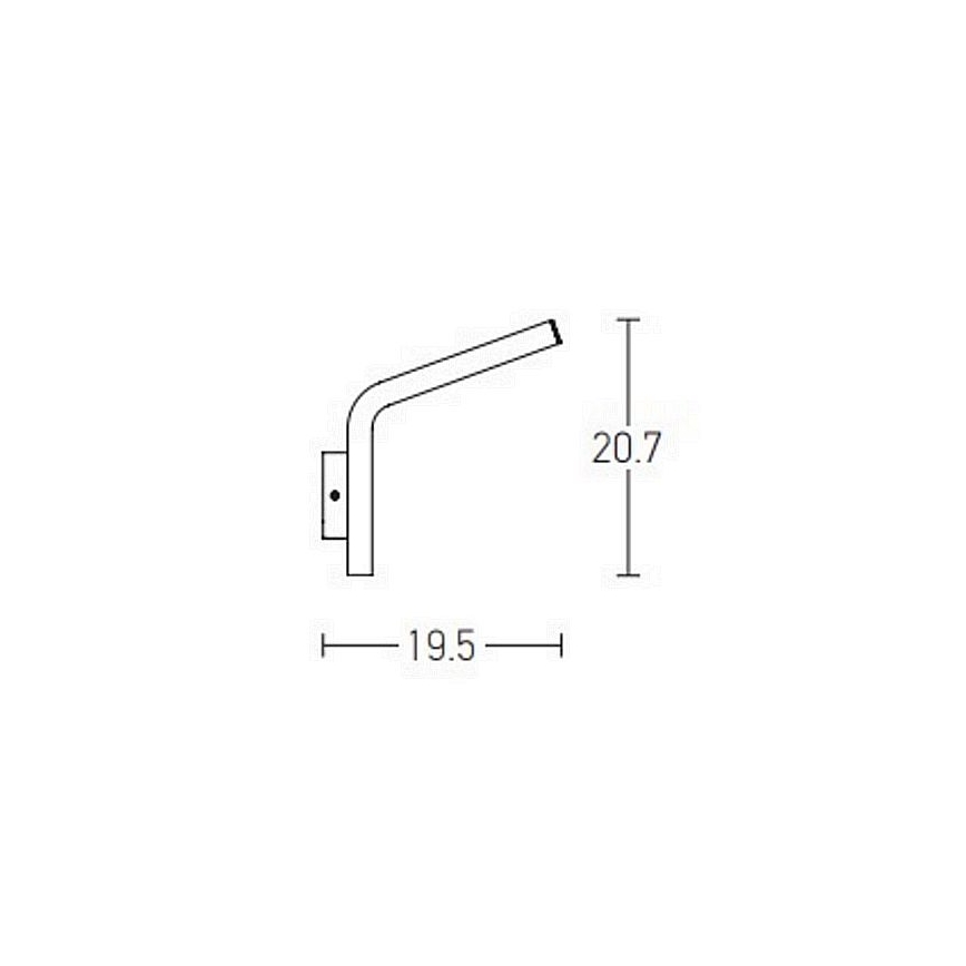 Zambelis E205 - Lampada da parete LED da esterno LED/10W/230V IP54 antracite