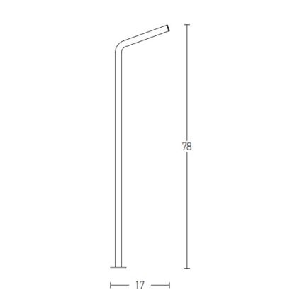 Zambelis E206 - Lampada LED da esterno LED/10W/230V IP54 antracite