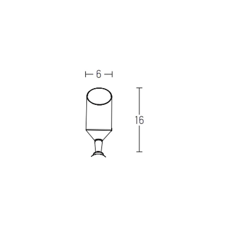 Zambelis E217 - Lampada da esterno 1xGU10/5W/230V IP65 nero