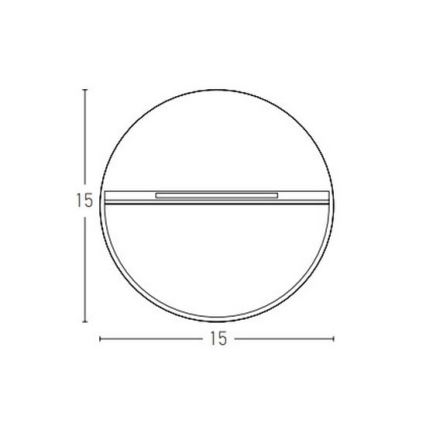 Zambelis E242-G - Illuminazione scale LED da esterno LED/6W/230V IP65 antracite