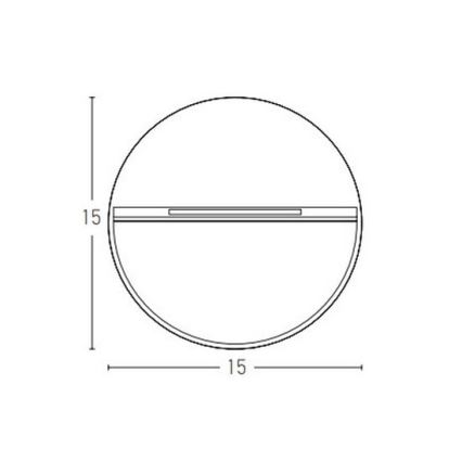 Zambelis E242-G - Illuminazione scale LED da esterno LED/6W/230V IP65 antracite