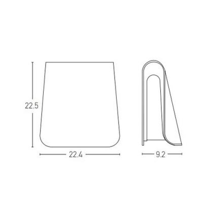 Zambelis E245 - Lampada da parete LED da esterno LED/6W/230V IP54 antracite