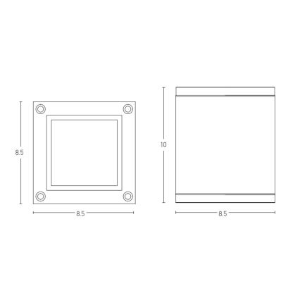 Zambelis E269 - Luce Spot da esterno 1xGU10/35W/230V IP65 antracite