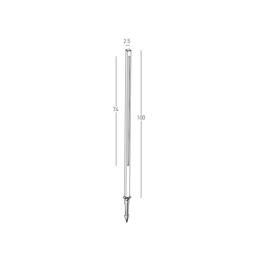 Zambelis E280 - Lampada LED da esterno LED/15W/230V IP65 marrone
