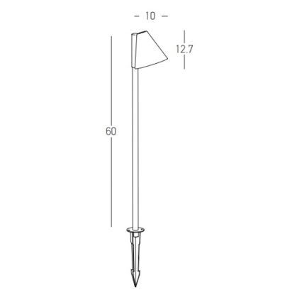 Zambelis E281 - Lampada da esterno 1xGU10/20W/230V IP65 antracite