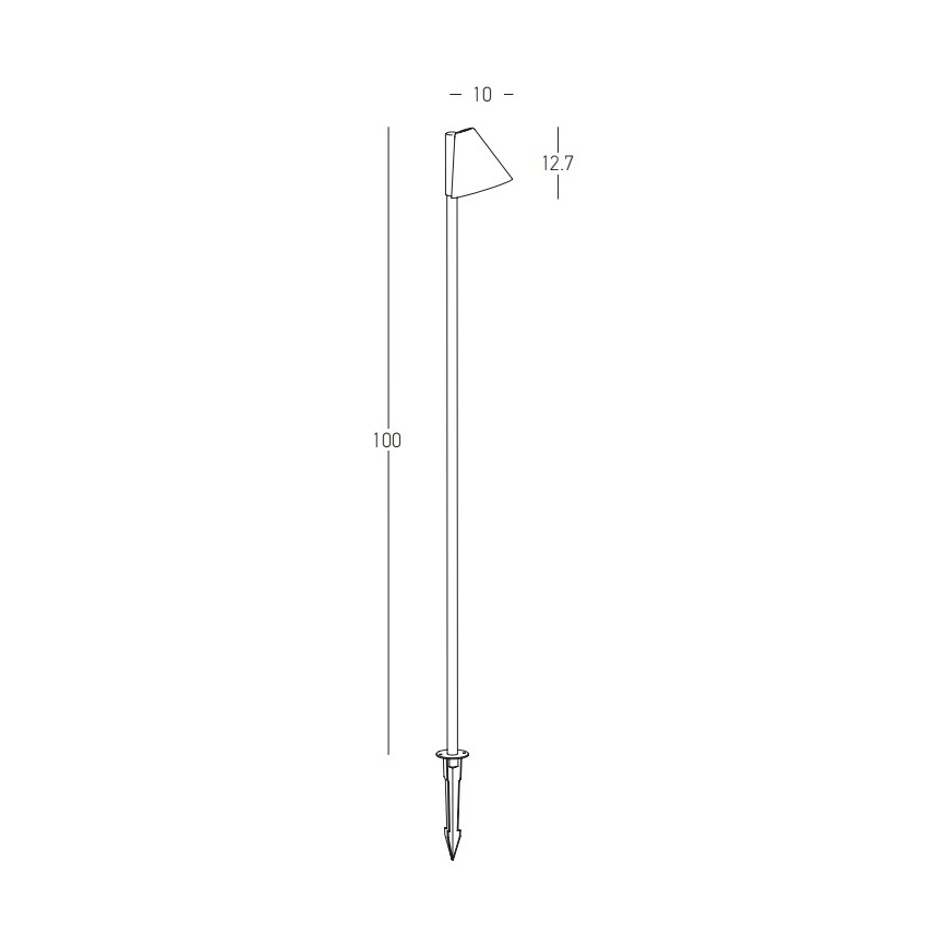 Zambelis E282 - Lampada da esterno 1xGU10/20W/230V IP65 antracite