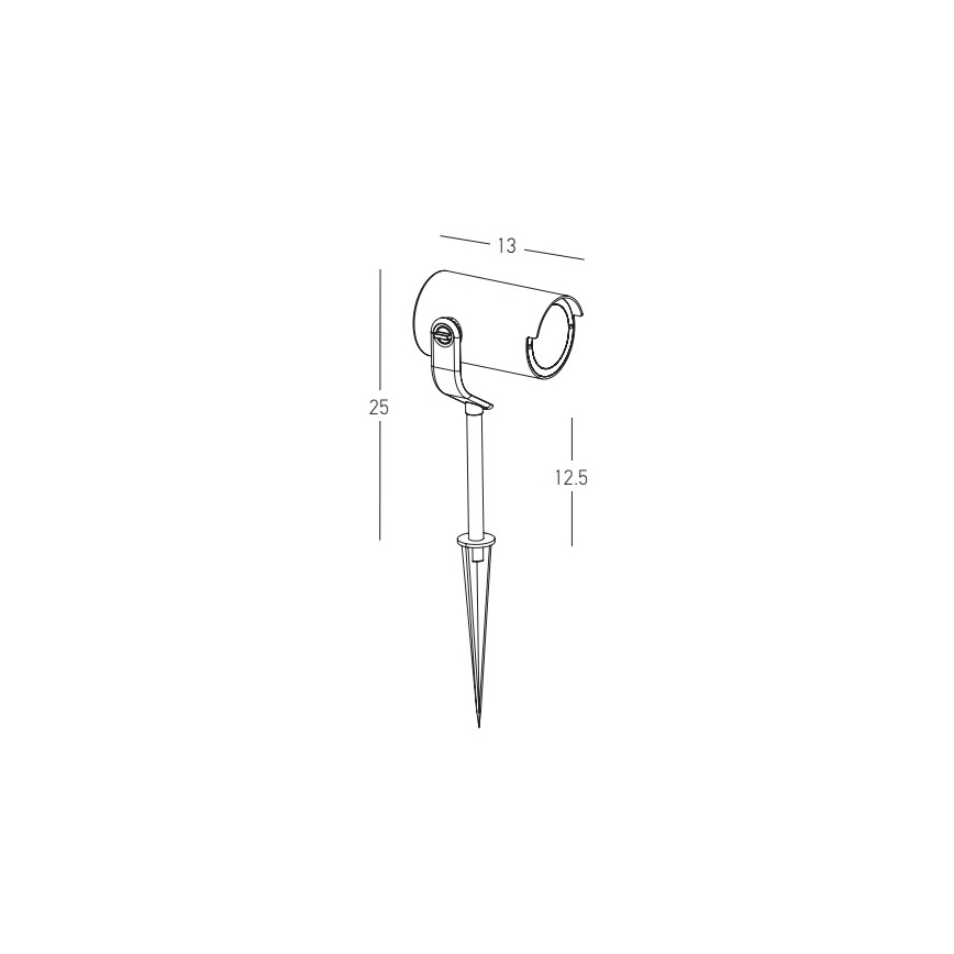 Zambelis E284 - Lampada da esterno 1xGU10/20W/230V IP65 marrone