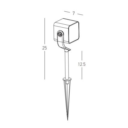 Zambelis E286 - Lampada LED da esterno LED/12W/230V IP65 antracite