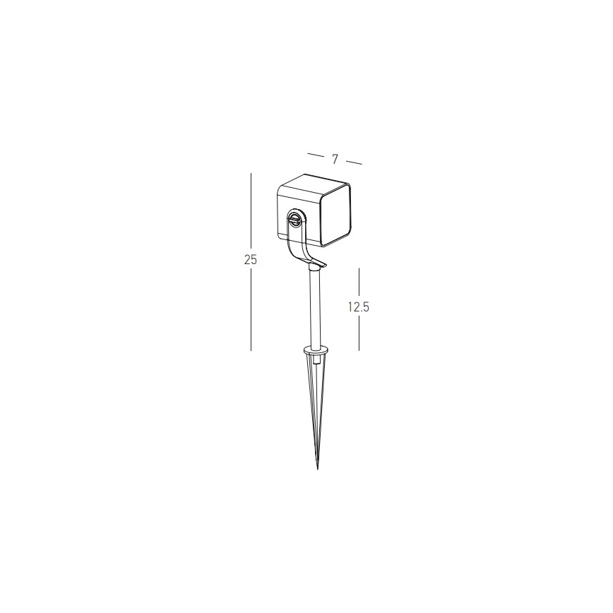 Zambelis E286 - Lampada LED da esterno LED/12W/230V IP65 antracite