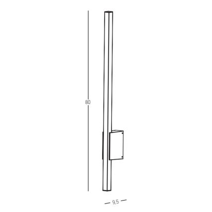 Zambelis E287 - Applique a LED da esterno LED/12W/230V 3000K IP65 antracite