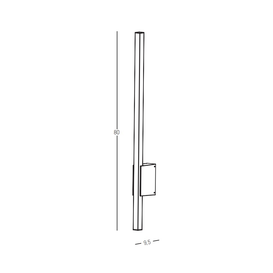 Zambelis E287 - Applique a LED da esterno LED/12W/230V 3000K IP65 antracite
