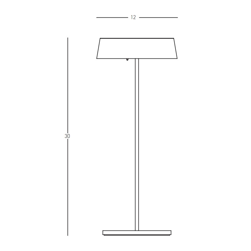 Zambelis E289 - Lampada LED dimmerabile da esterno LED/2,2W/3,7V 2200 mAh IP54 nero