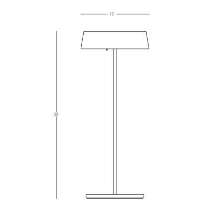 Zambelis E290 - Lampada LED dimmerabile da esterno LED/2,2W/3,7V 2200 mAh IP54 bianco