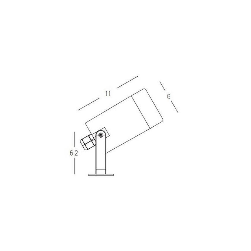 Zambelis E311 - Lampada da esterno 1xGU10/7W/230V IP54