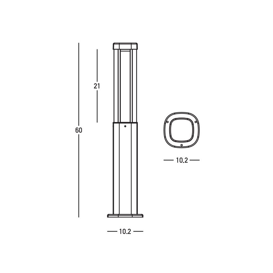 Zambelis E355 - Lampada LED da esterno LED/7W/230V 3000K IP54 antracite