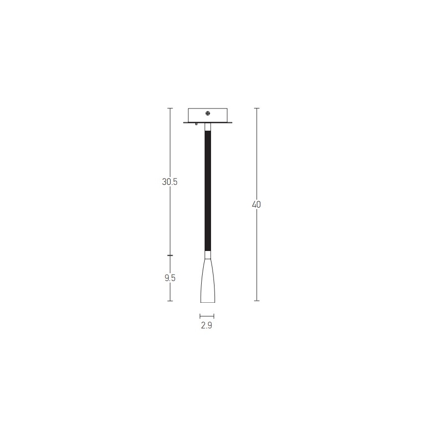 Zambelis H63 - Lampada flessibile LED LED/3W/230V ottone
