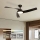 ZEVENTI - AERYS Ventilatore da soffitto dimmerabile a LED 24W/230V 3000/4000/6000K Wi-Fi Tuya nero + telecomando
