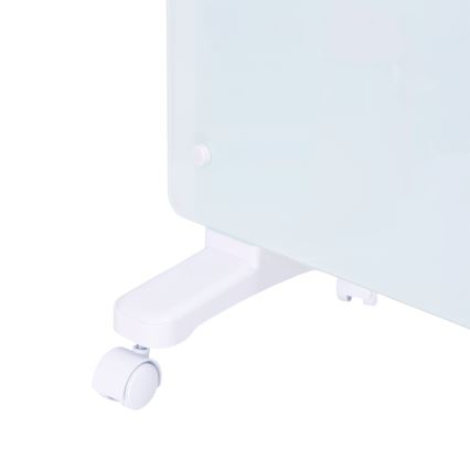 ZEVENTI - Termoconvettore elettrico da parete intelligente con display LCD 1000/2000W/230V Wi-Fi bianco