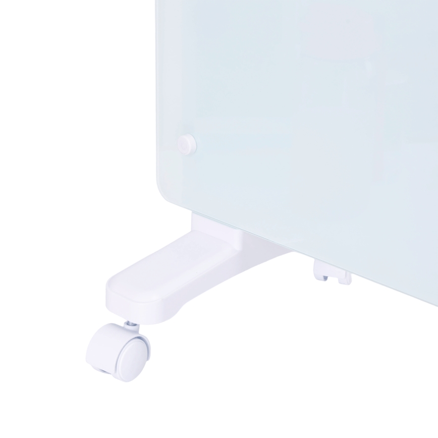 ZEVENTI - Termoconvettore elettrico da parete intelligente con display LCD 1000/2000W/230V Wi-Fi bianco