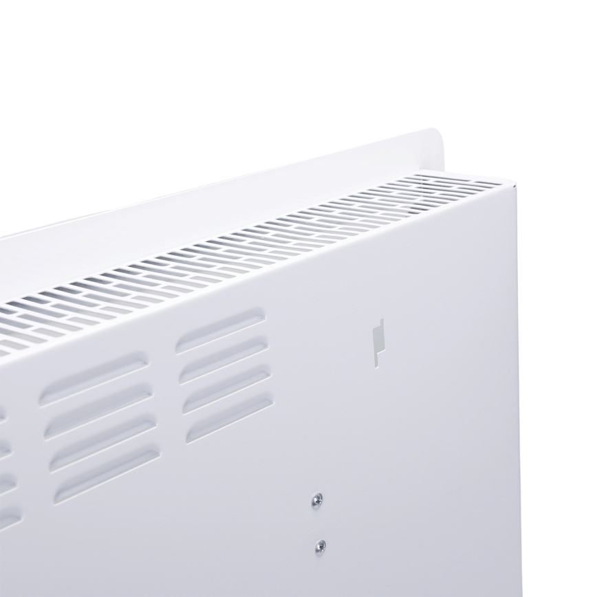 ZEVENTI - Termoconvettore elettrico da parete intelligente con display LCD 1000/2000W/230V Wi-Fi bianco