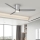 ZEVENTI - Plafoniera LED BARROSA LED/18W/230V 3000/4000/6000K Wi-Fi Tuya cromo opaco + telecomando