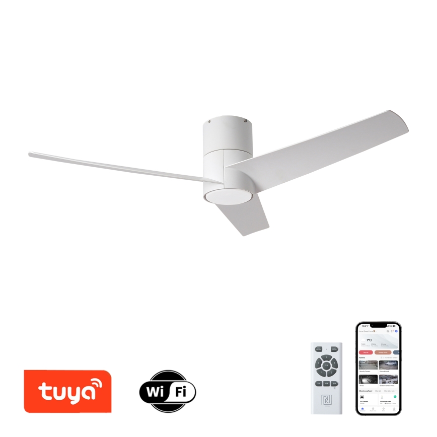 ZEVENTI - Plafoniera LED BARROSA LED/18W/230V 3000/4000/6000K Wi-Fi Tuya bianco + telecomando