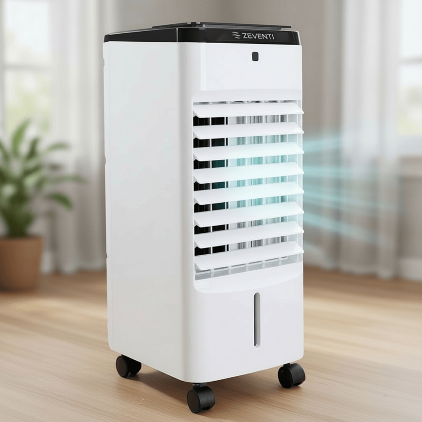 ZEVENTI - Raffrescatore d'aria ARCTIC 60W/230V nero/bianco con telecomando