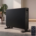 ZEVENTI - Riscaldatore elettrico/convettore con display LCD 1250/2000W/230V nero + telecomando