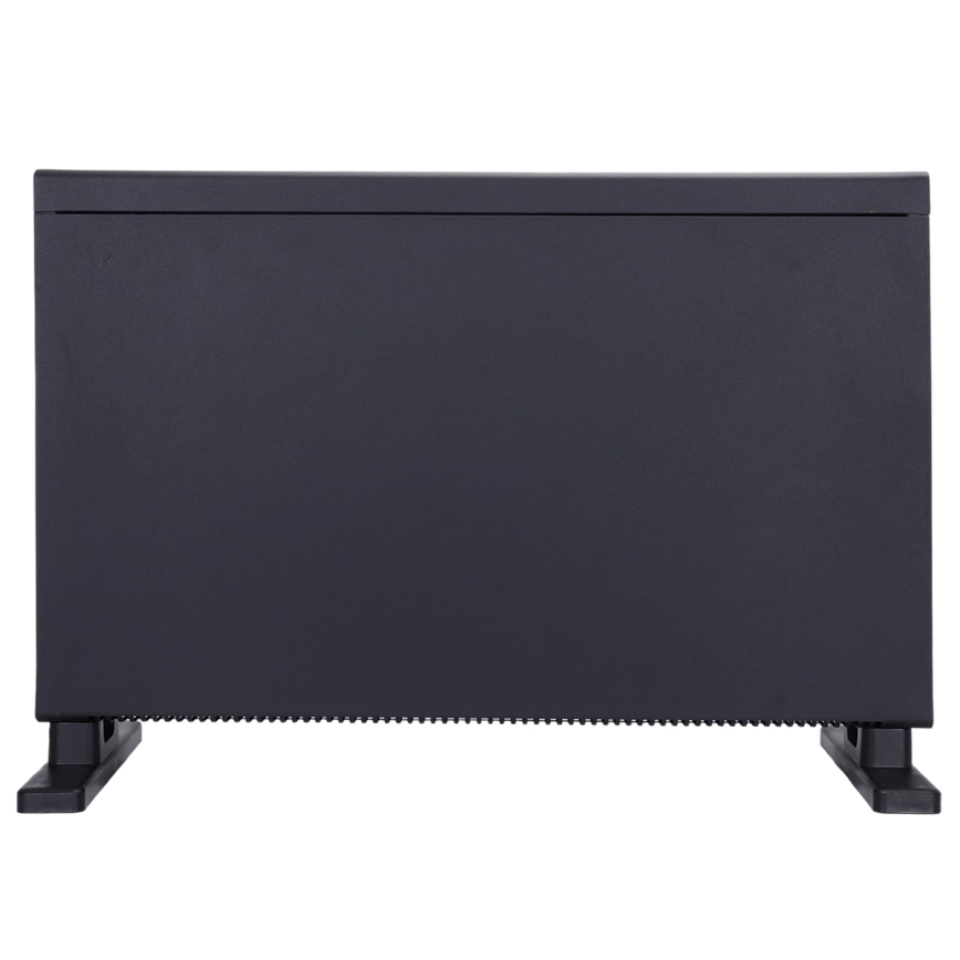 ZEVENTI - Riscaldatore elettrico/convettore con display LCD 1250/2000W/230V nero + telecomando