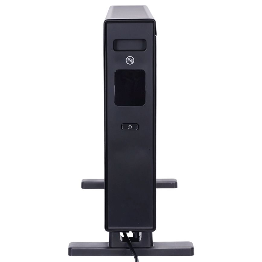 ZEVENTI - Riscaldatore elettrico/convettore con display LCD 1250/2000W/230V nero + telecomando