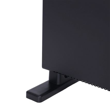 ZEVENTI - Riscaldatore elettrico/convettore con display LCD 1250/2000W/230V nero + telecomando