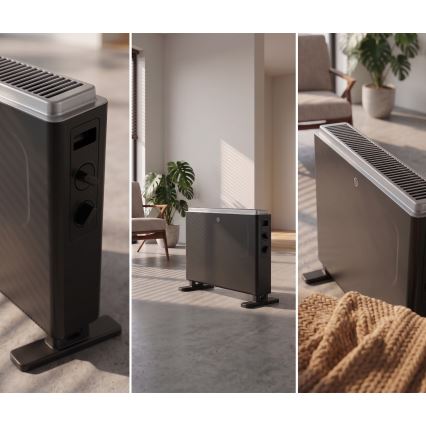 ZEVENTI - Termoconvettore elettrico 800/1200/2000W/230V nero