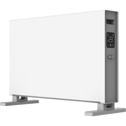 ZEVENTI - Riscaldatore/convettore elettrico con display LCD 1250/2000W/230V bianco + telecomando