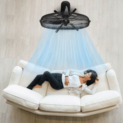 ZEVENTI - Ventilatore a piantana FLOW 40W/230V nero